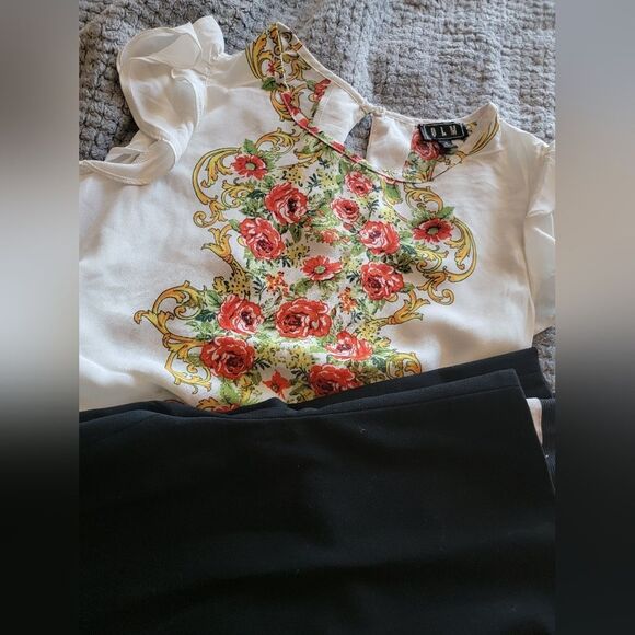 Set: Olm Blouse + H&M Ankle Slacks - Picture 2 of 11